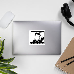 JFK Shot Himself Stickers